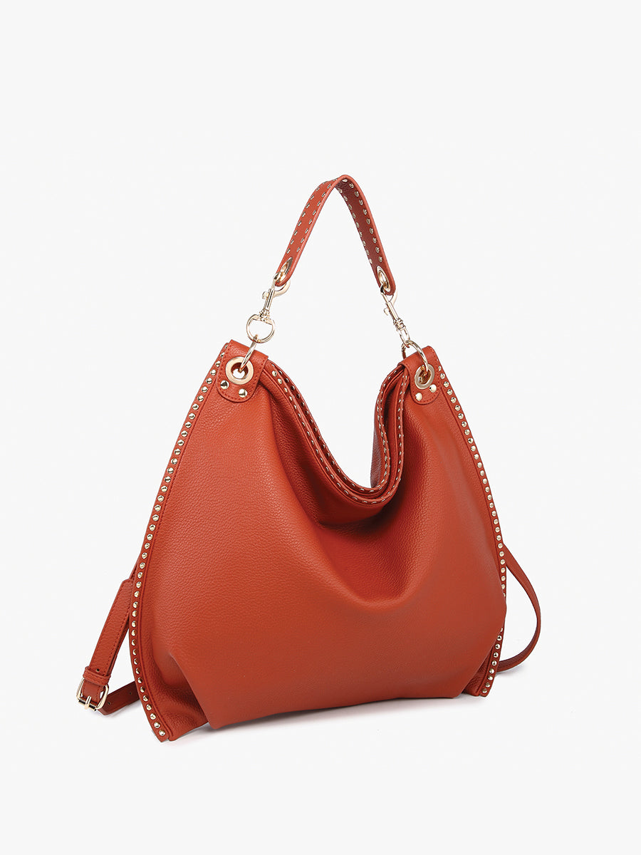Carly Vegan Studded Hobo