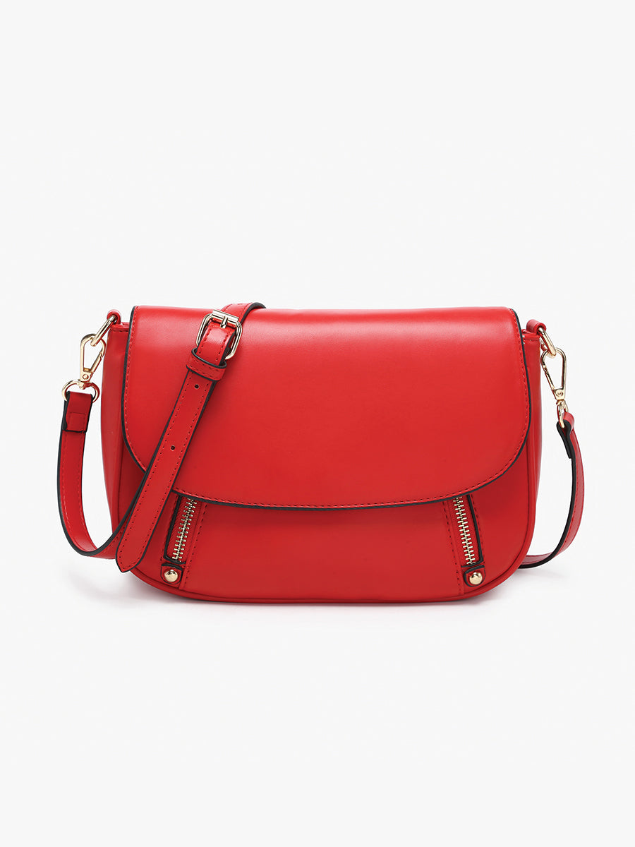 Lindsay Vegan Dual Zip Crossbody – Jen & Co.