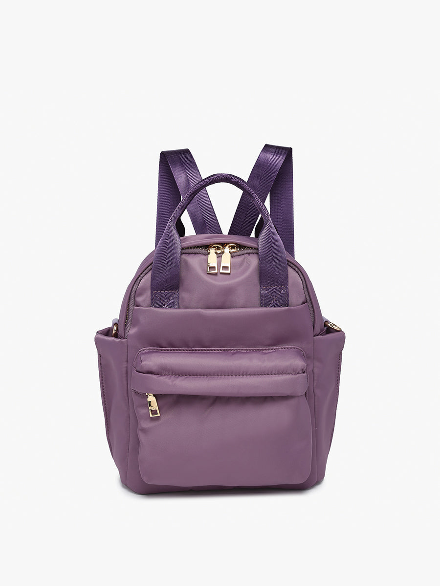 Rita Nylon Mini Backpack Dark Purple
