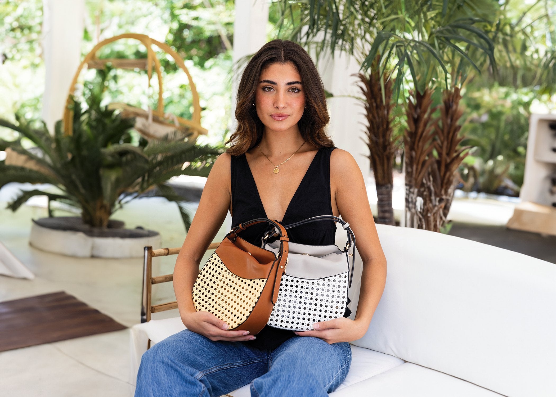 ハンドバッグ Judith Whipstitch Shoulder Bag | Jen & Co. – Jen & Co.