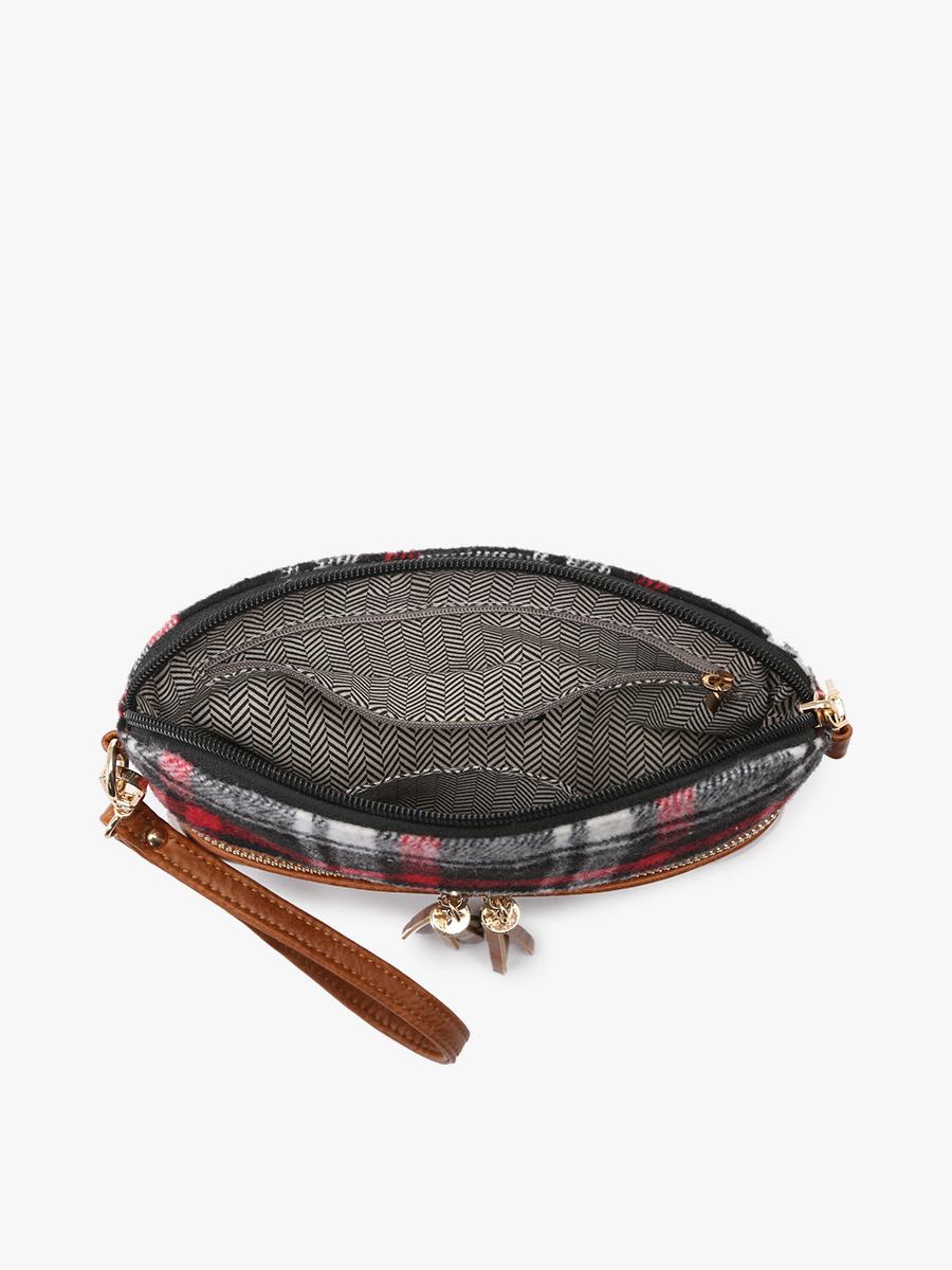 Tara Vegan Plaid Crossbody - Jen & Co. vegan handbag