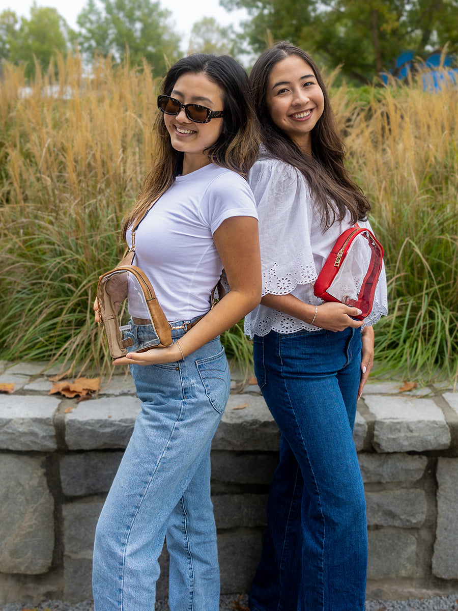 Ellen Clear Sling Bag - Jen & Co. vegan handbag