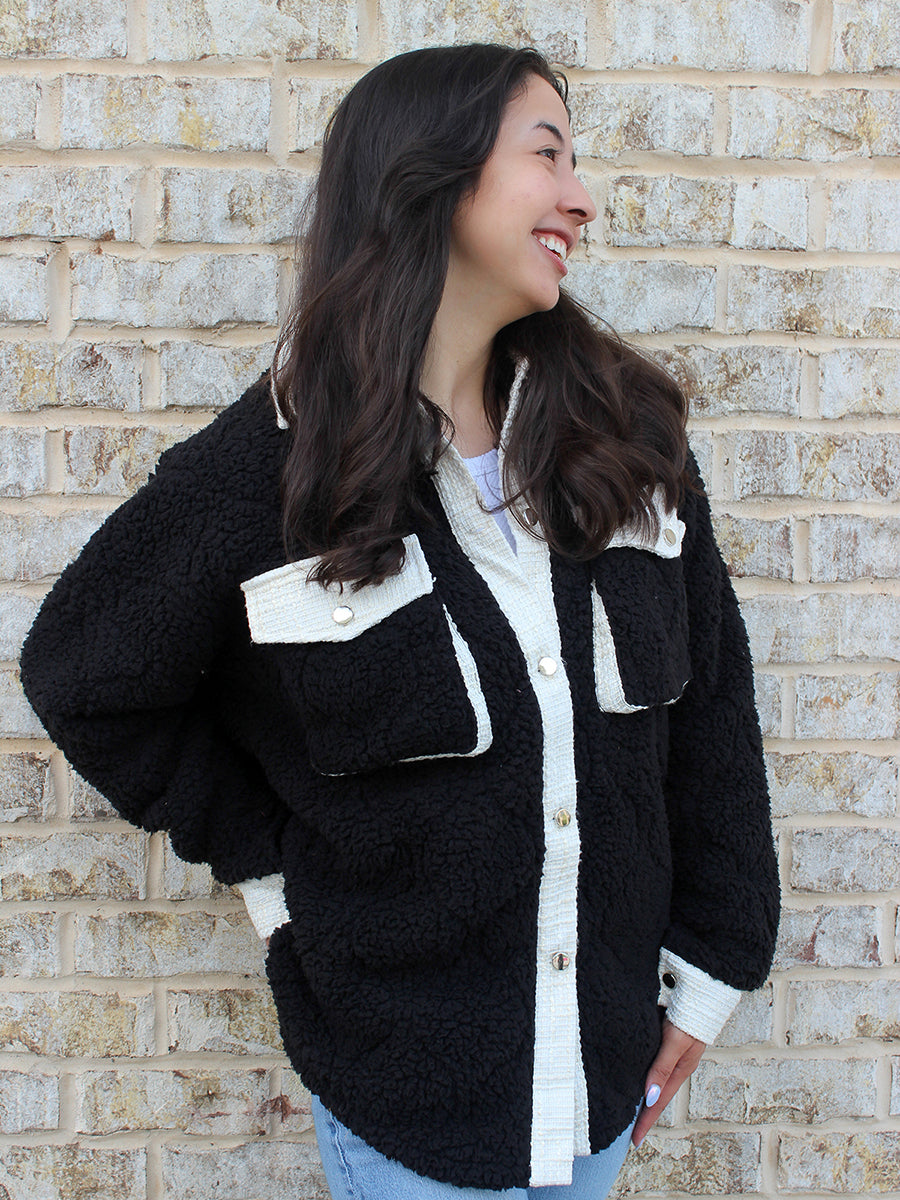 Myrtle Sherpa/Tweed Shacket