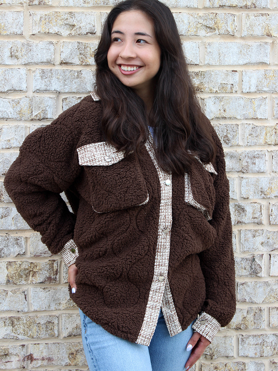 Myrtle Sherpa/Tweed Shacket