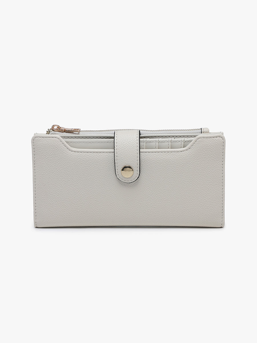 Violet Vegan Wallet Cotton - Jen & Co. vegan handbag