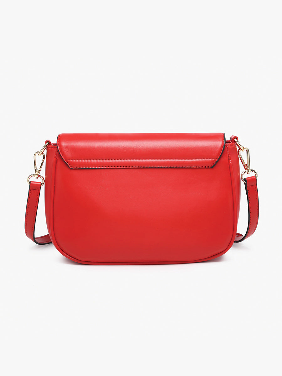 Lindsay Vegan Dual Zip Crossbody - Jen & Co. vegan handbag