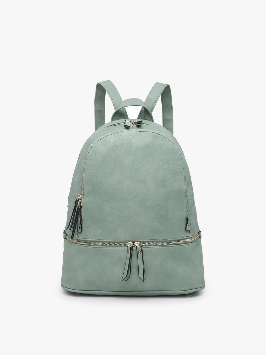 Blake Vegan Backpack in Lt. Teal - Jen & Co. vegan handbag