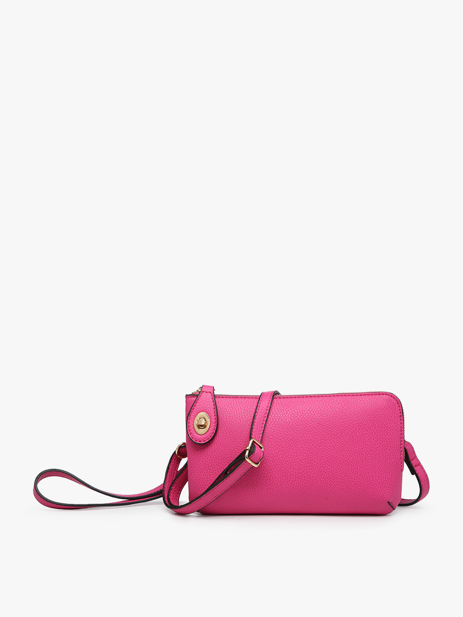 Kendall Vegan Crossbody in Berry - Jen & Co. vegan handbag