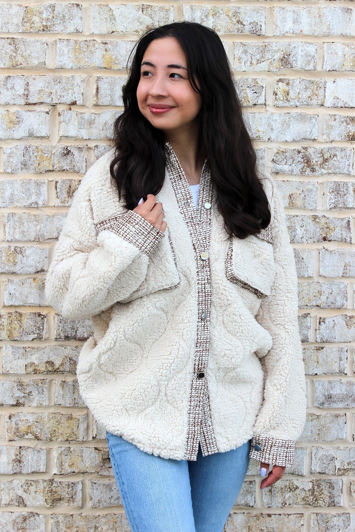 Myrtle Sherpa/Tweed Shacket