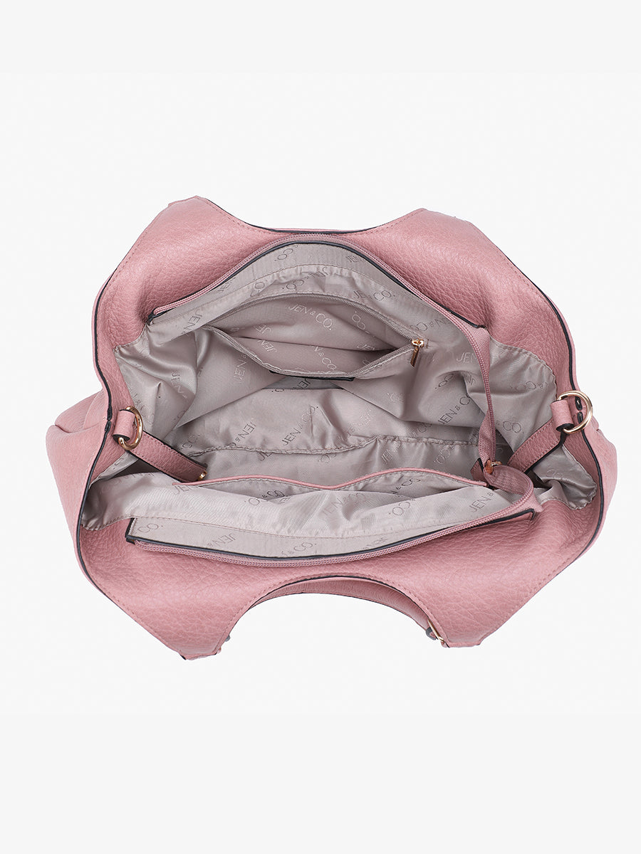 Kay Vegan Studded Hobo - Jen & Co. vegan handbag