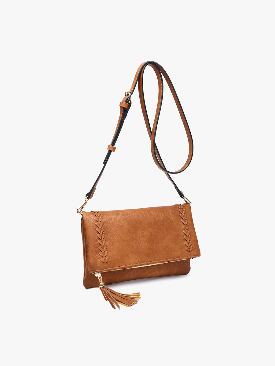 Isadora Vegan Dist Whipstitch Crossbody