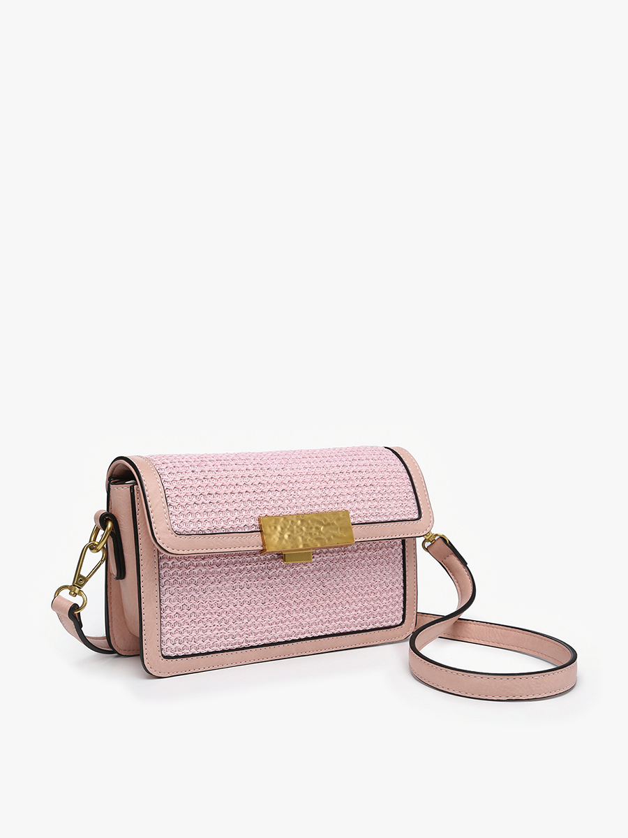 Elizabeth Vegan Straw Crossbody