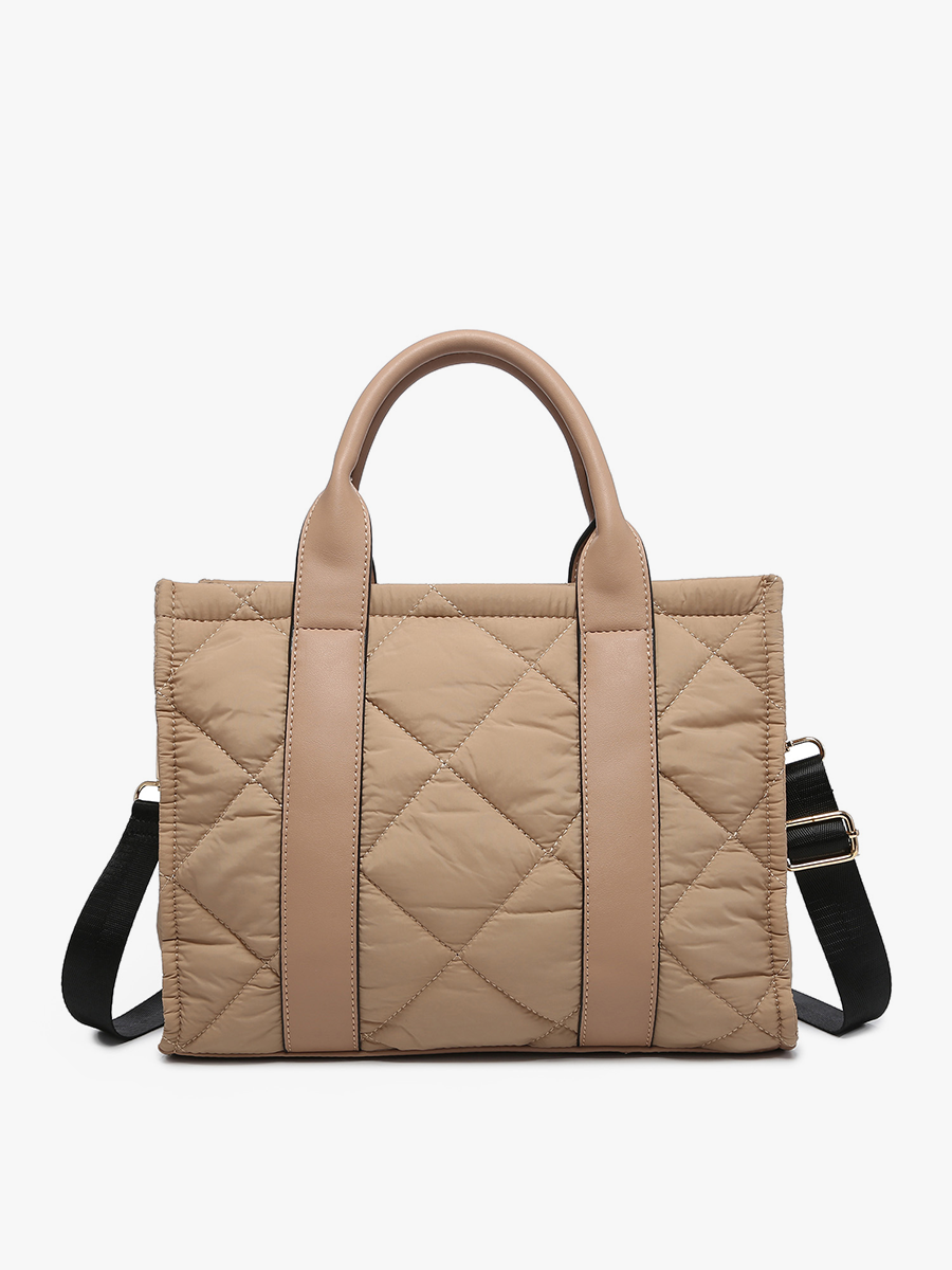 Clare Vegan Quilted Bag in - Jen & Co. vegan handbag