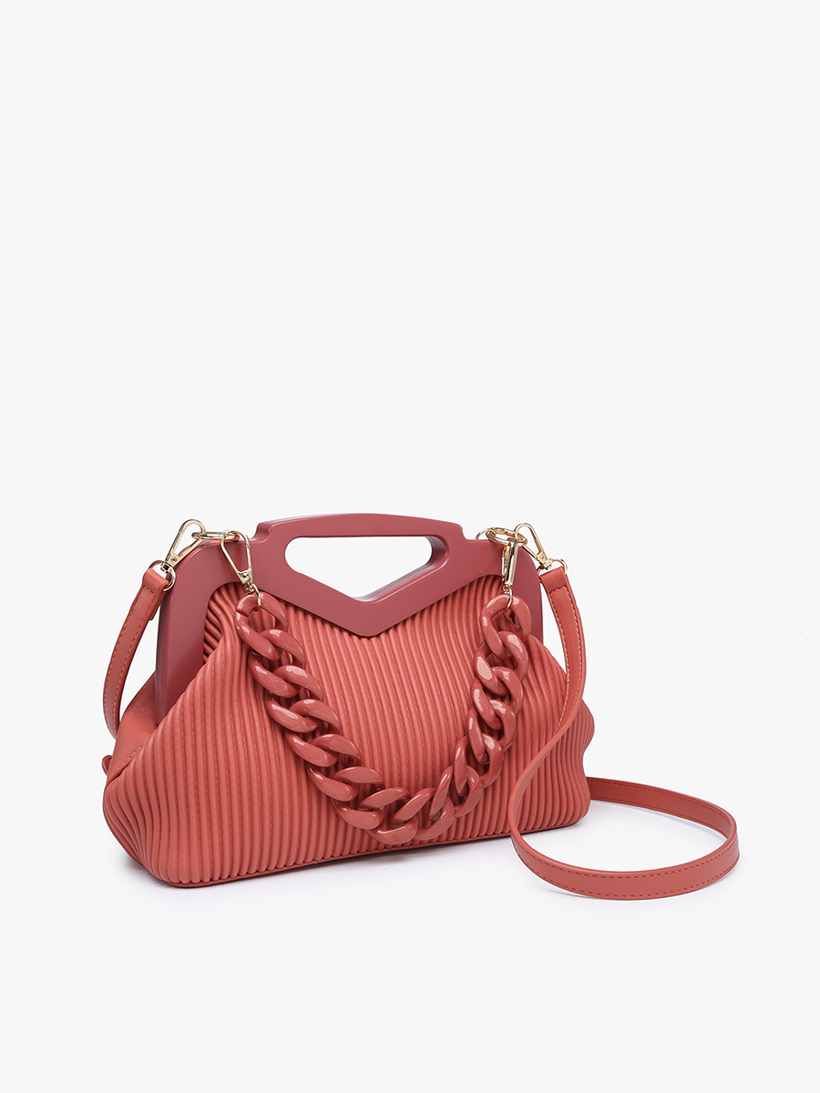 Remy Vegan Pleated Frame Bag
