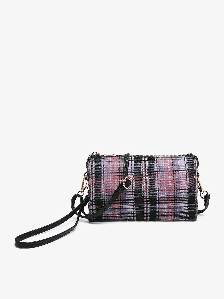 Riley Vegan Plaid Crossbody