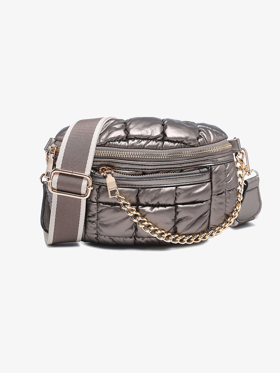 Mabel Quilted Nylon Belt Bag – Jen & Co.