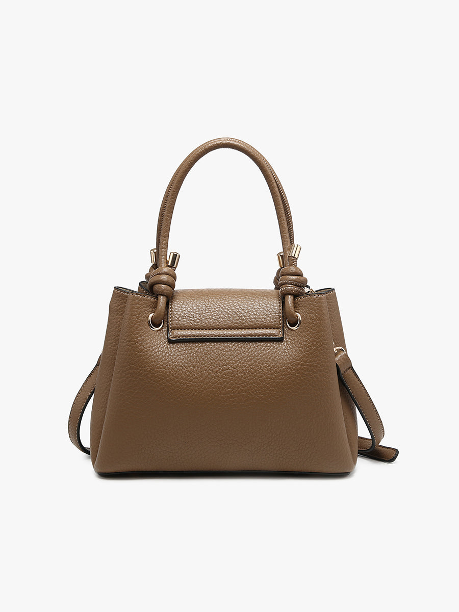 Zoey Vegan Triple Compartment Satchel – Jen & Co.