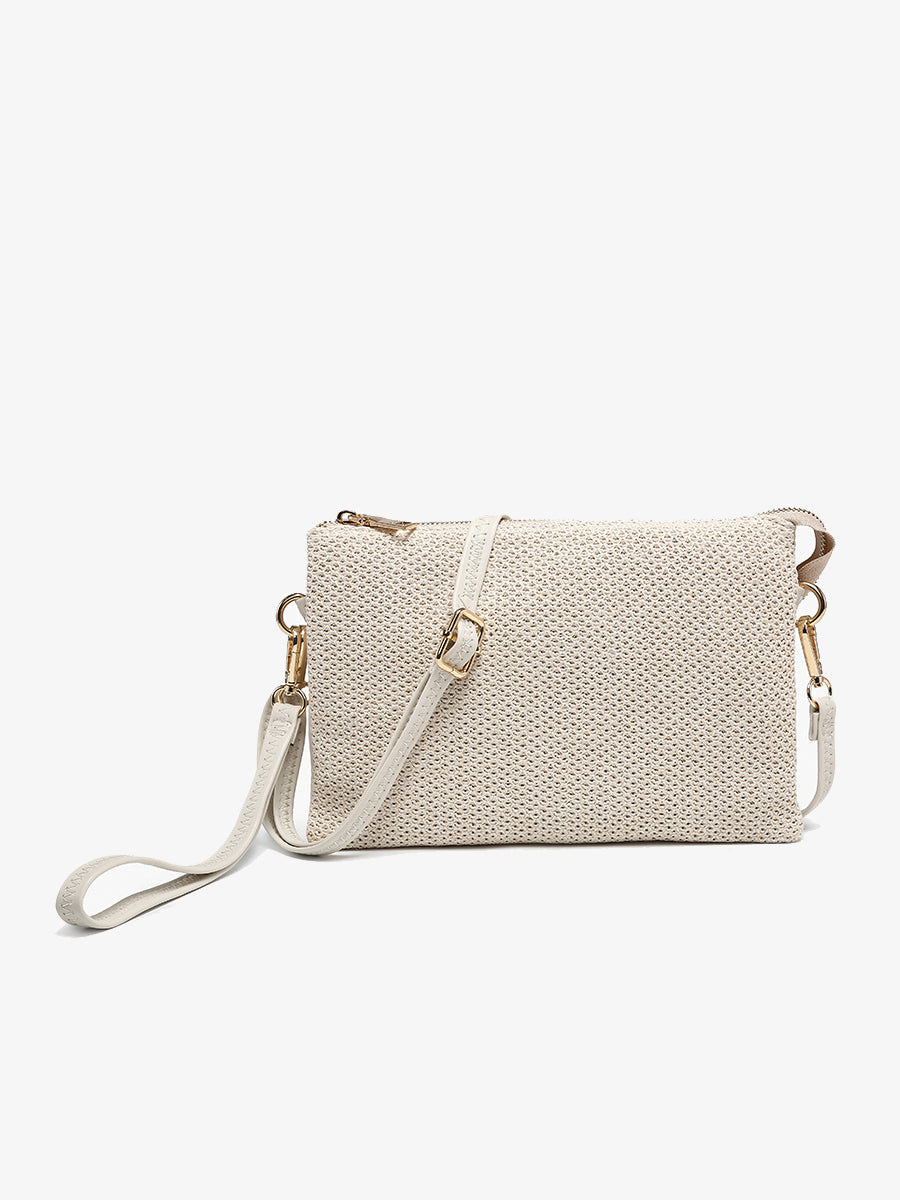 Izzy Vegan Straw Woven Crossbody