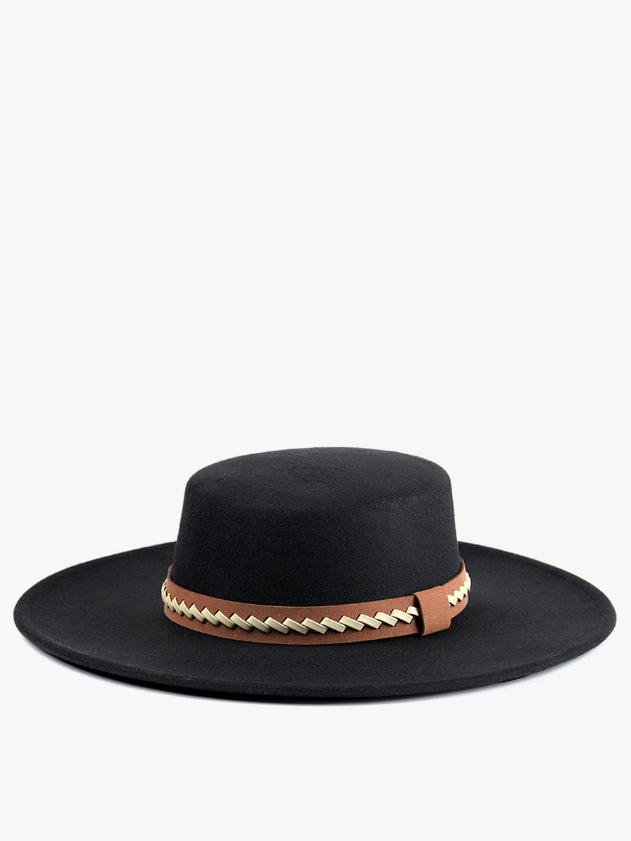 Jordan Fedora Black - Jen & Co. vegan handbag