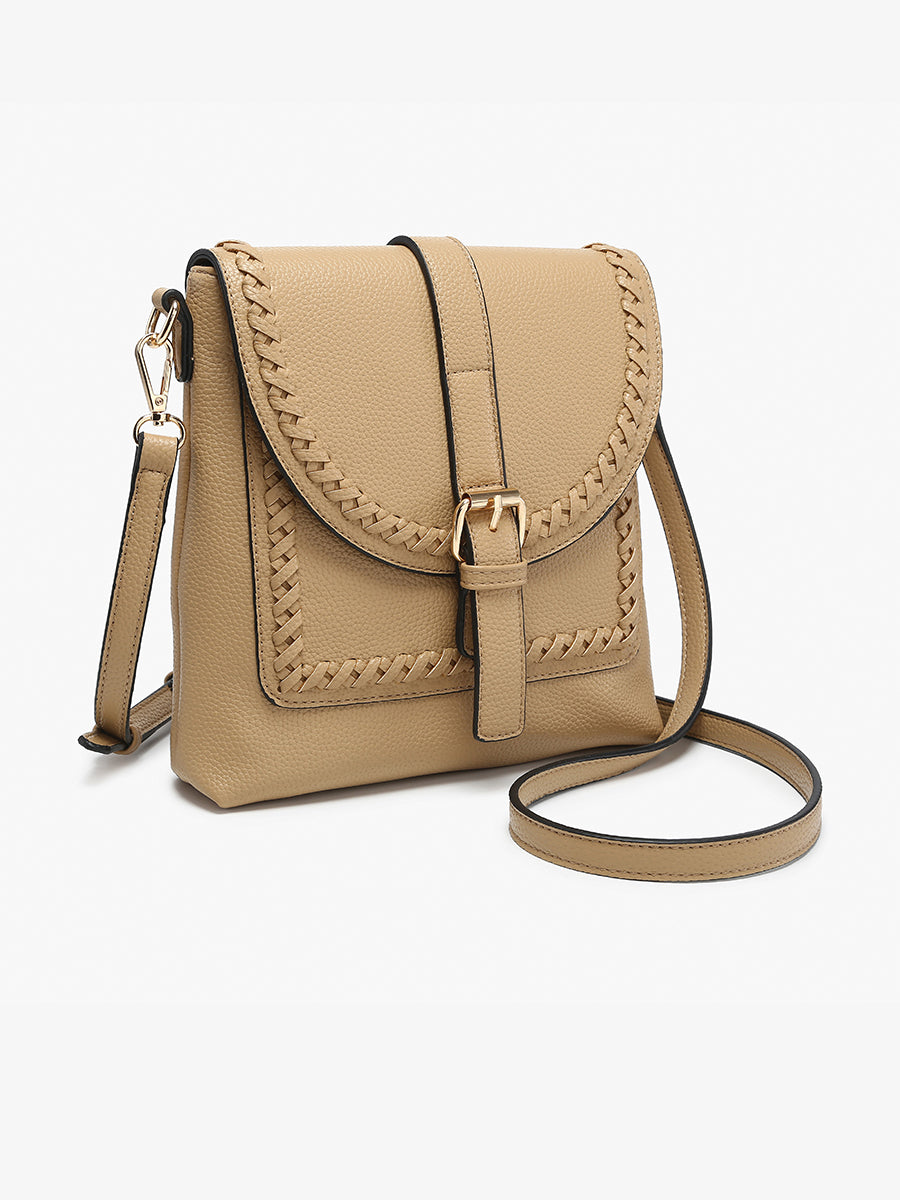 Roberta Vegan Whipstitch Crossbody