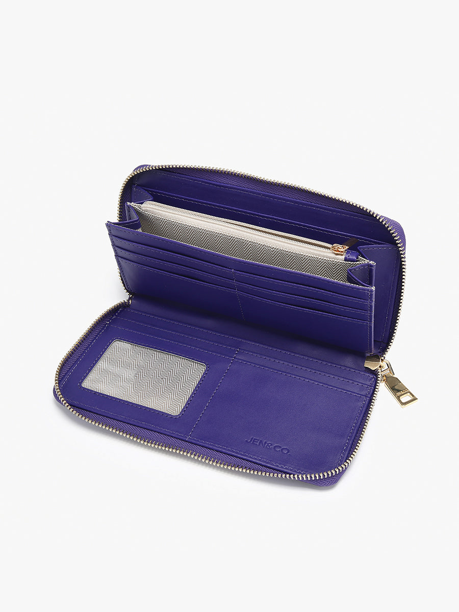 Kylie Vegan Quilted Wallet in - Jen & Co. vegan handbag
