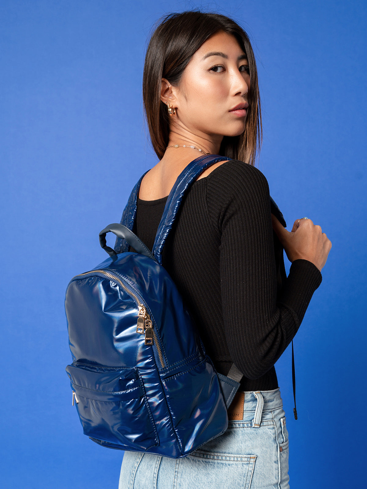 Phina Vegan Nylon Backpack - Jen & Co. vegan handbag