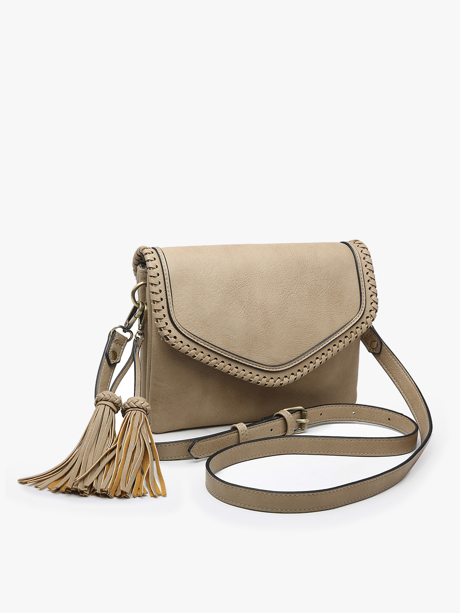 Sloane Vegan Crossbody in - Jen & Co. vegan handbag
