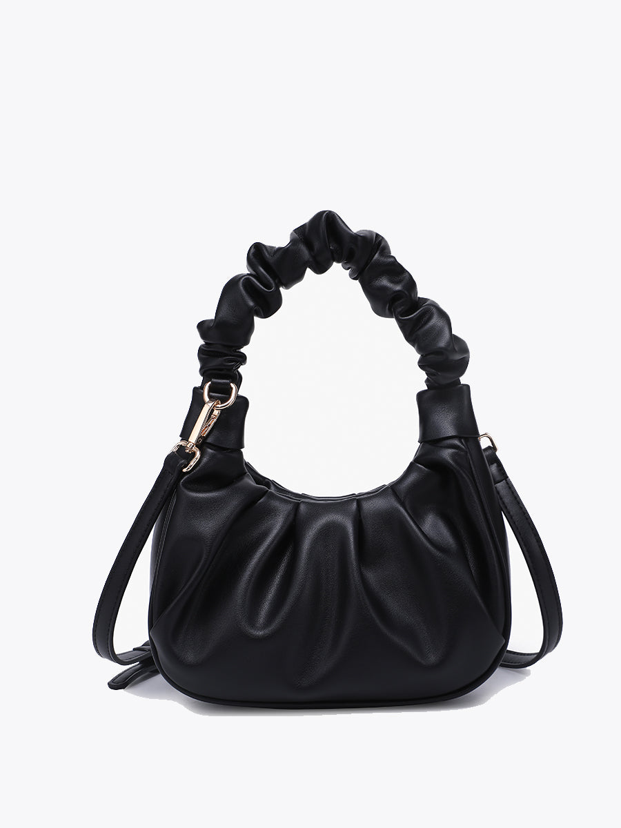 Berkley Vegan Shoulder Bag in Black - Jen & Co. vegan handbag
