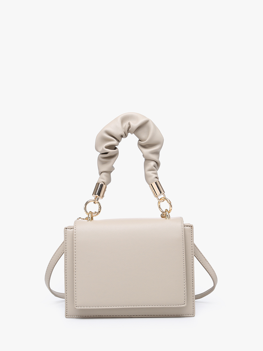 Layne Vegan Ruched Handle Satchel