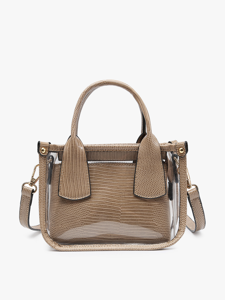 Stacey Vegan Clear Satchel