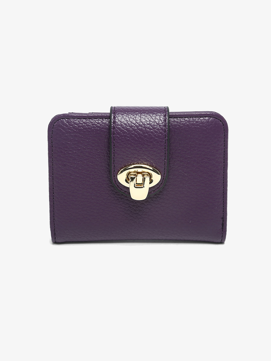 Margot Vegan Wallet Dark Purple - Jen & Co. vegan handbag