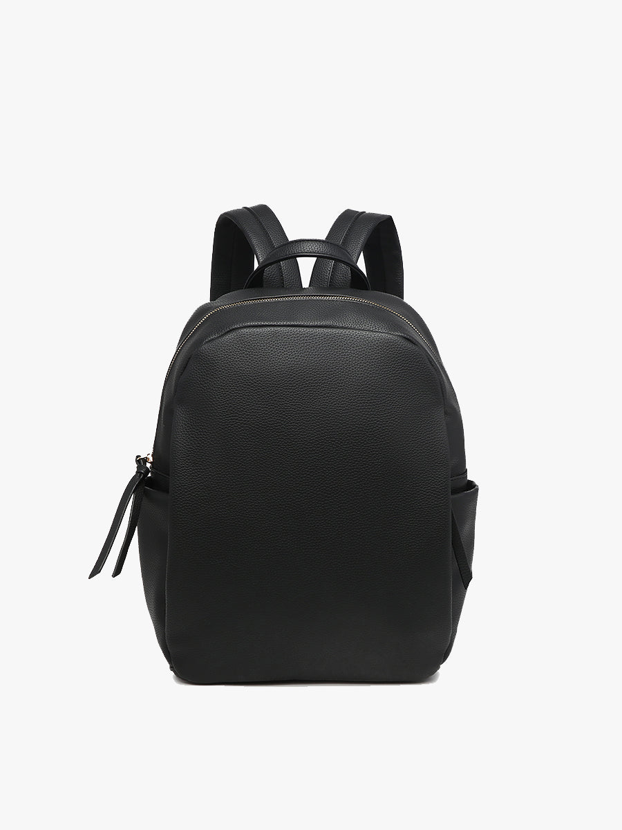 Alice Vegan Pocket Backpack Black - Jen & Co. vegan handbag