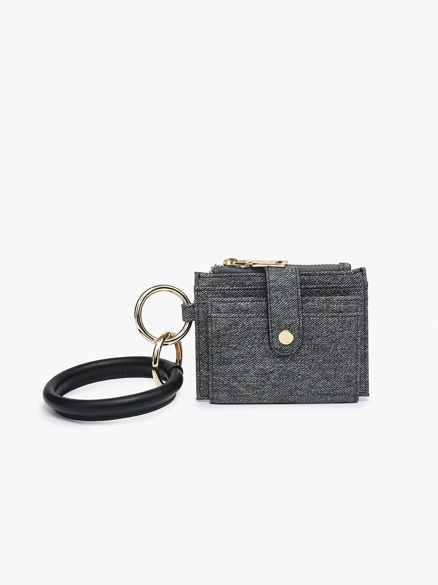 Sammie Denim Wallet w/ Bangle