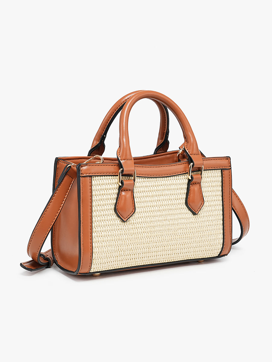 Harmony Vegan Straw Crossbody