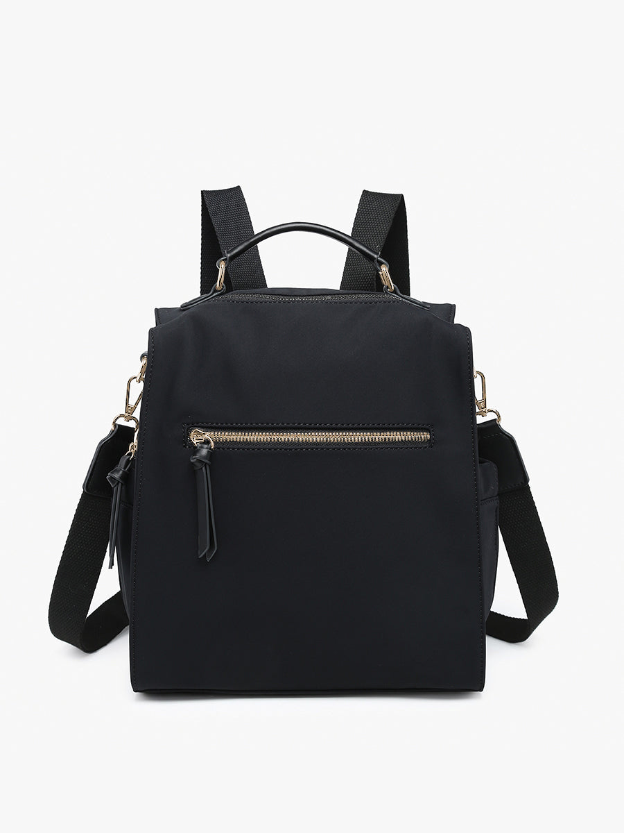 black leather nylon backpack purse Julian Washed and workouts Gustave Mini Nylon Backpack Purse