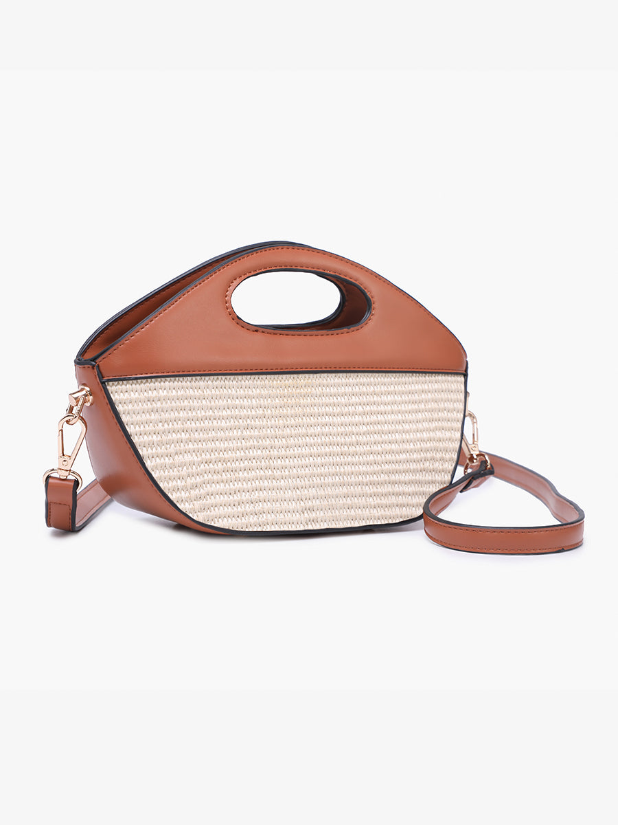 Cece Vegan Straw Bucket Bag
