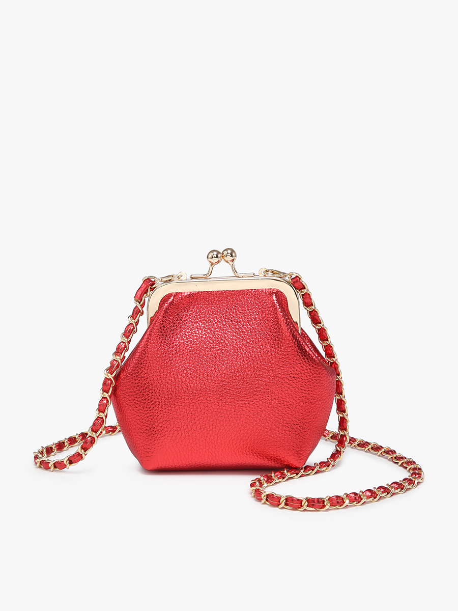 Cleo Coin Pouch in Valentine - Jen & Co. vegan handbag