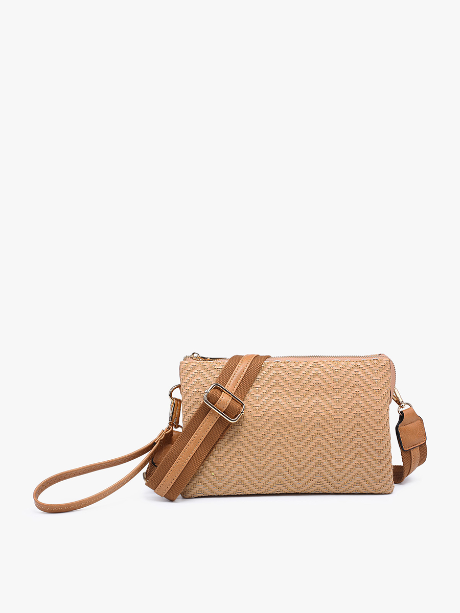 Izzy Vegan Woven Diag Crossbody