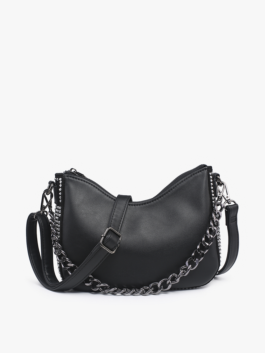Sabine Vegan Grommet Shoulder Bag