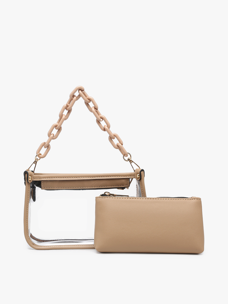Jessica Vegan Clear Crossbody