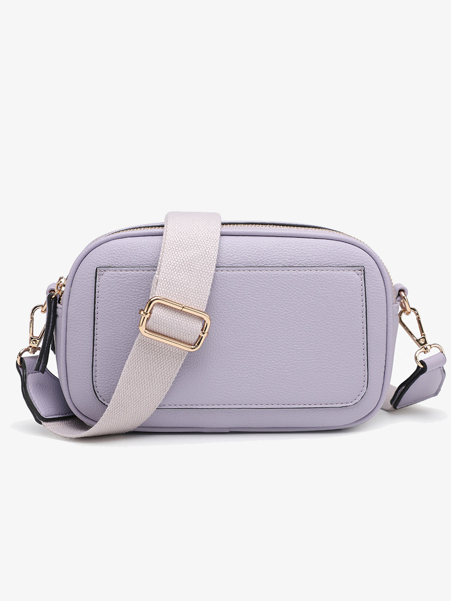 Sky Vegan Belt Bag/Crossbody Lt. Purple - Jen & Co. vegan handbag
