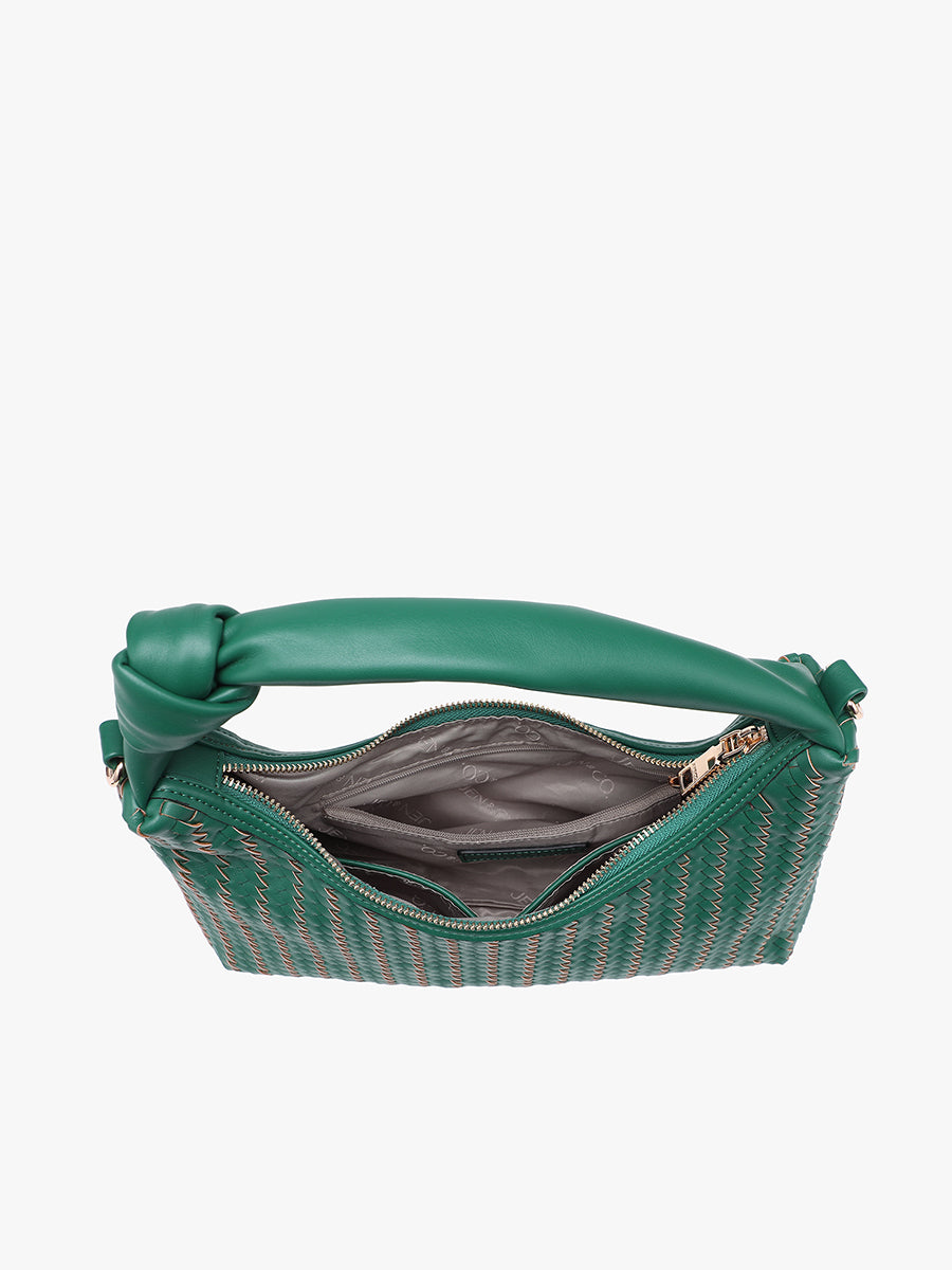 Morgan Vegan Woven Crossbody - Jen & Co. vegan handbag