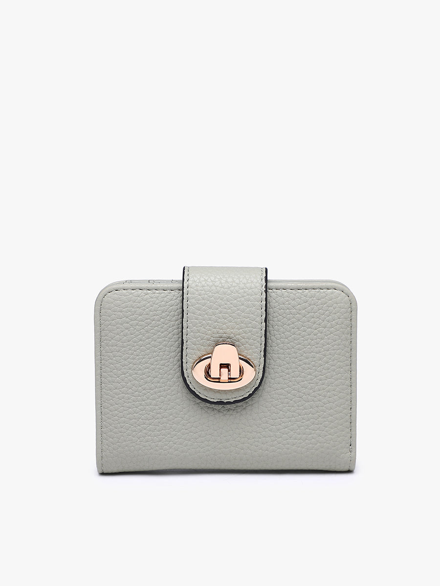Margot Vegan Wallet Lt. Sage - Jen & Co. vegan handbag