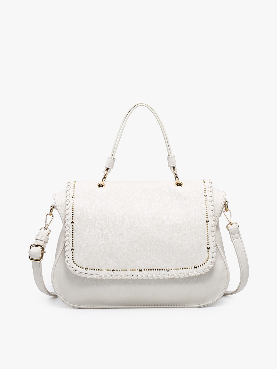 Cricket Vegan Studded Hobo/Tote