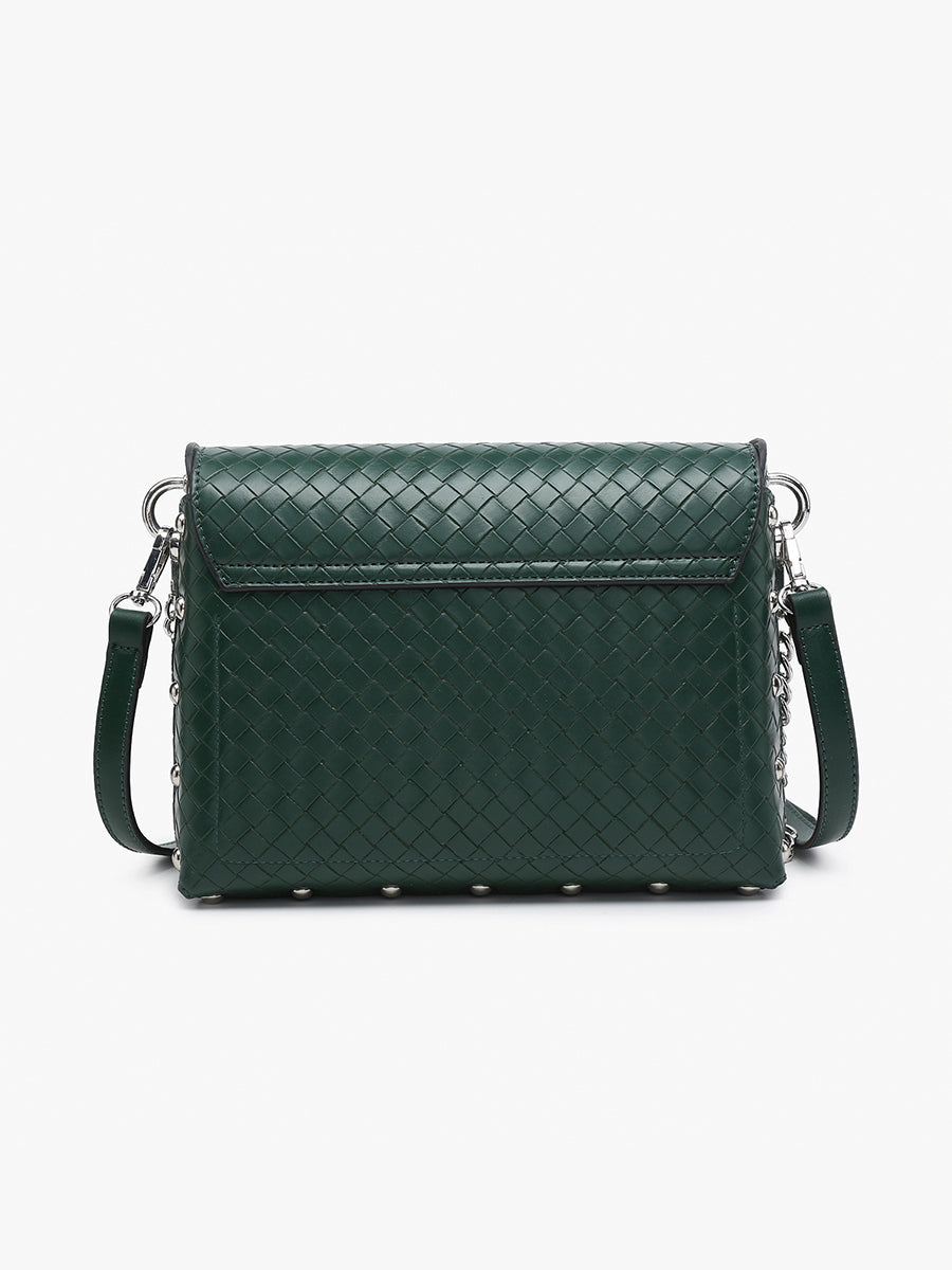 Yazmin Vegan Woven Crossbody - Jen & Co. vegan handbag