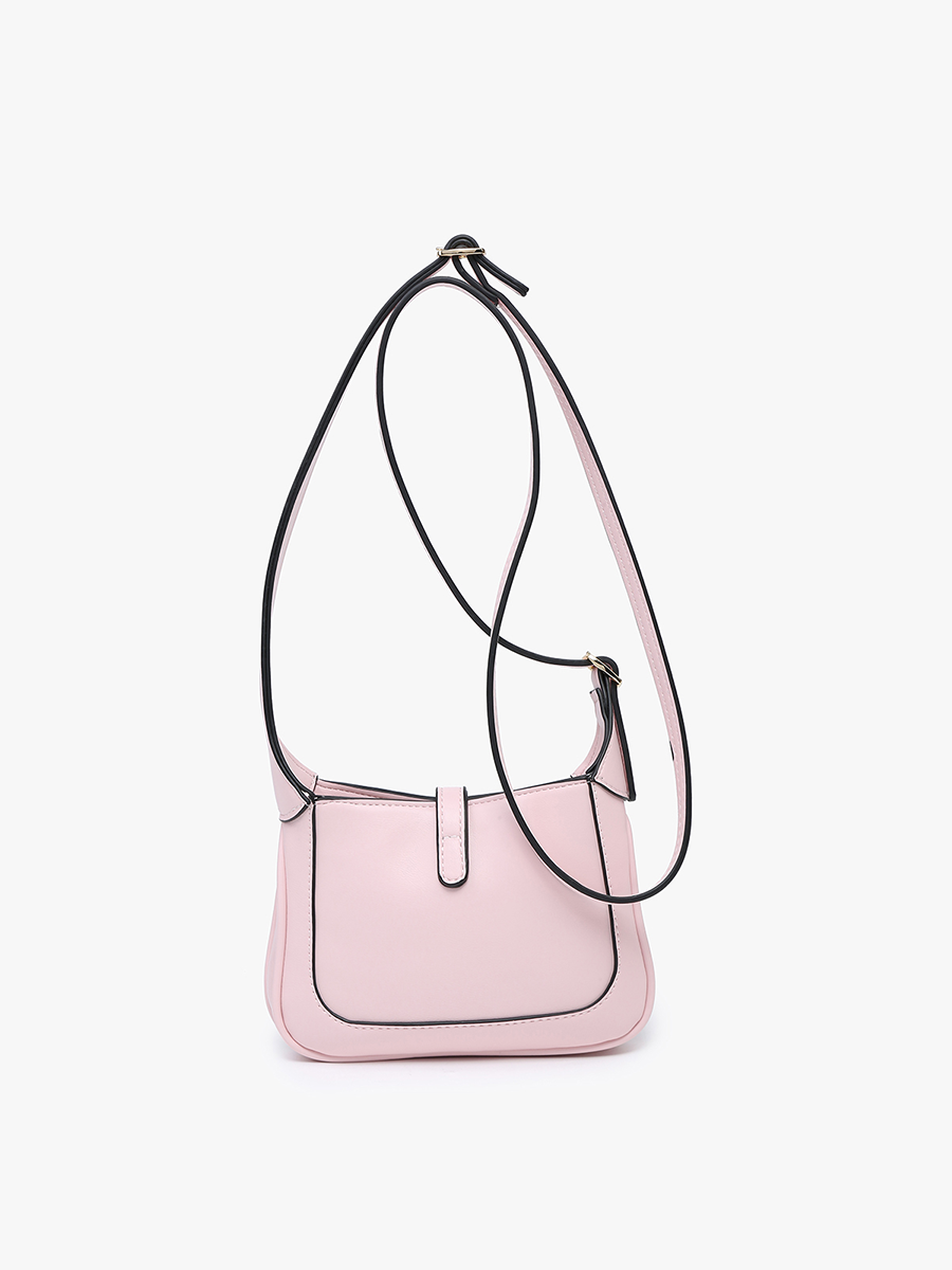 Stelliana Vegan Metal Lock Crossbody - Jen & Co. vegan handbag