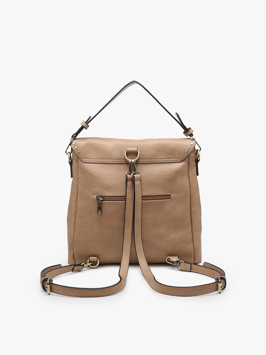 Indigo Vegan Backpack - Jen & Co. vegan handbag