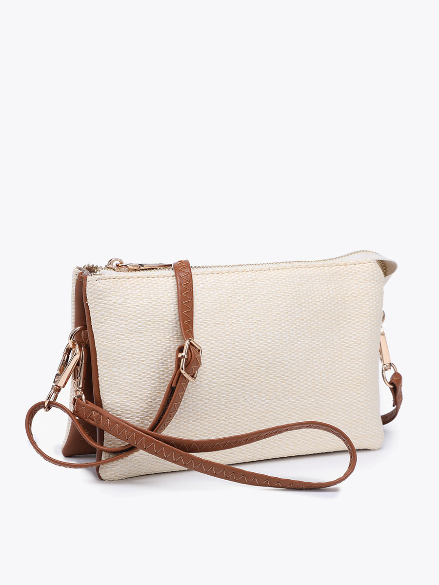 Riley Vegan Micro Straw Crossbody