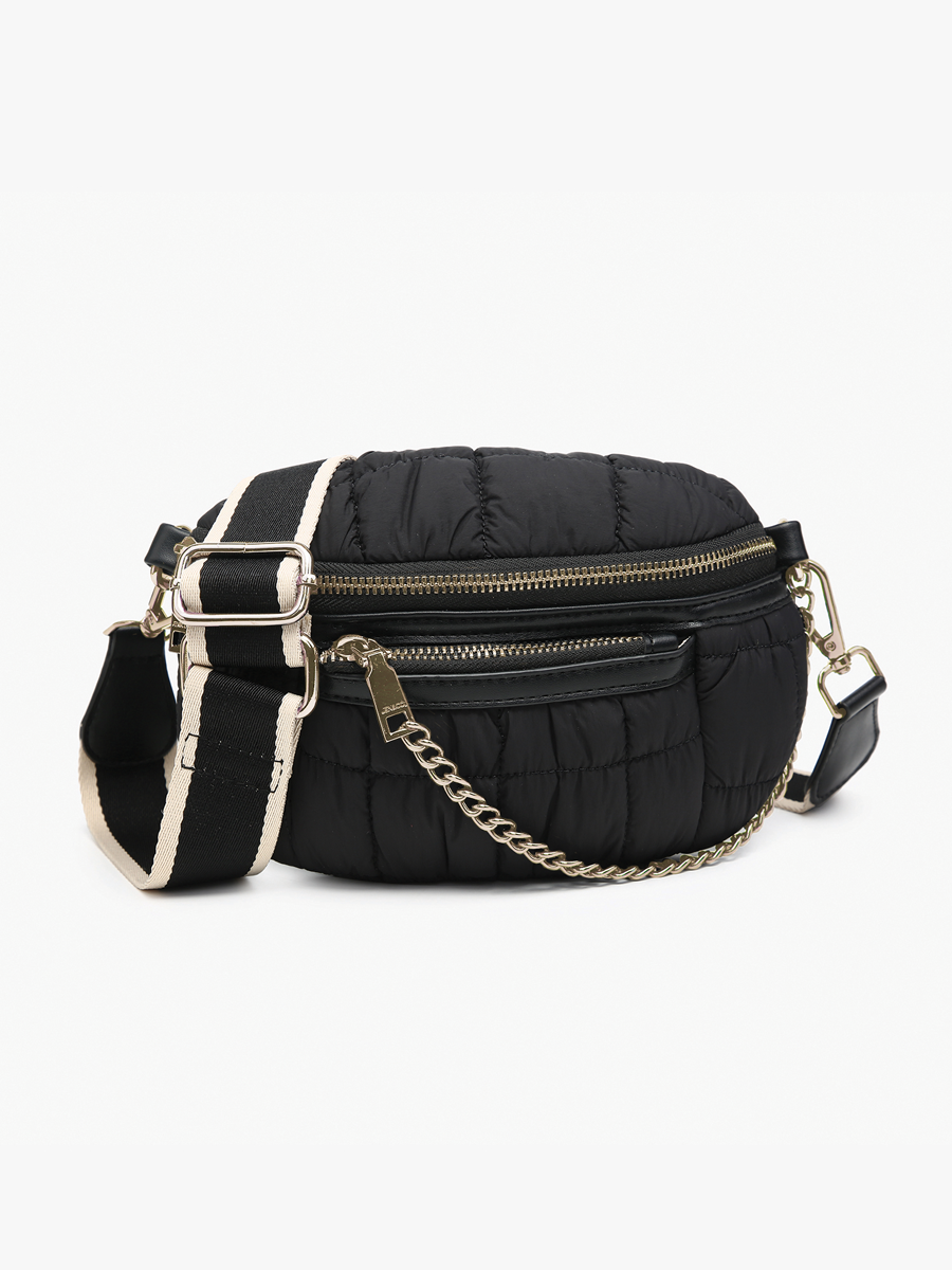 Mabel Quilted Nylon Belt Bag – Jen & Co.