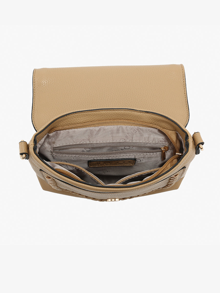 Roberta Vegan Whipstitch Crossbody - Jen & Co. vegan handbag